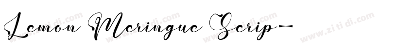 Lemon Meringue Scrip字体转换
